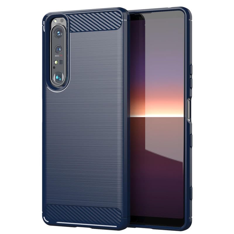Image of Basic Case for Sony Xperia 1 III (Carbon Fibre Blue)