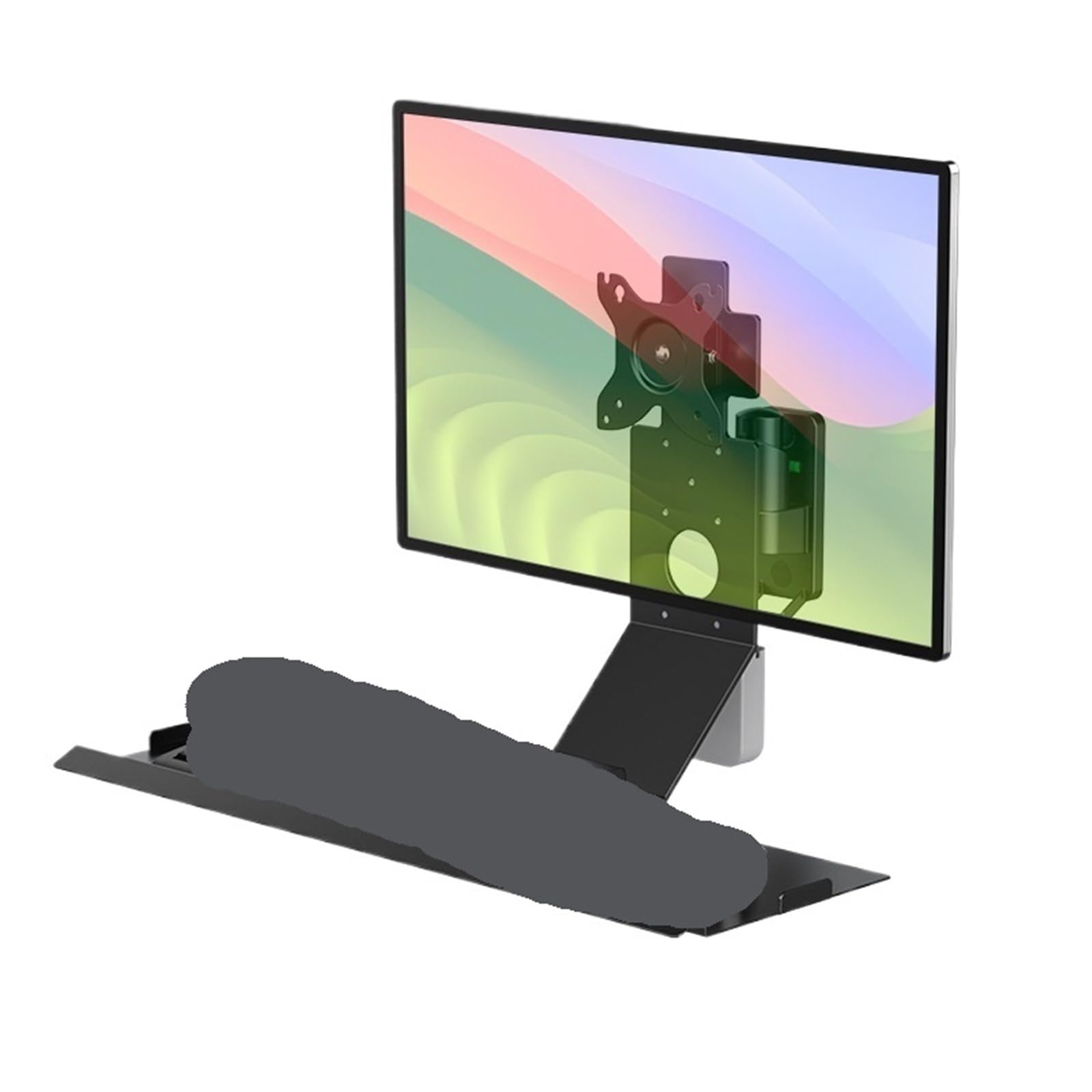 Ikpgbzxm Wks-1Blacktraysize210*600Mm Monitor Stand And Keyboard Tray(Wks-1Blacktraysize210*600Mm)