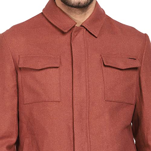 Image of Blackberrys Men's Solid A-Line Coat