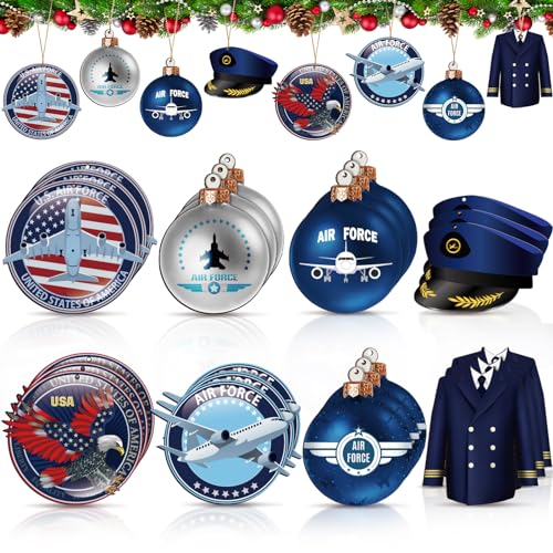 10 Thoughtful Christmas Gifts for Veterans That They'll Cherish Forever 10 Suzile 24 Pcs Air Force Ornaments Bulk Set Wooden Hanging Air Force Gift Christmas Veteran Ornament for Christmas Tree Decorations Gift Veteran Pilots Military Decoration