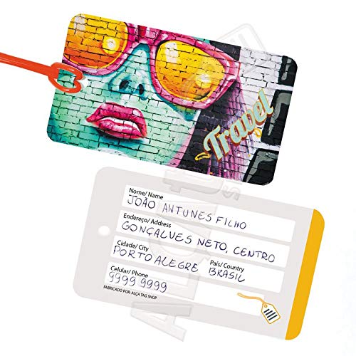 Tag Criativa de PVC Mala Identificador - Linha Street