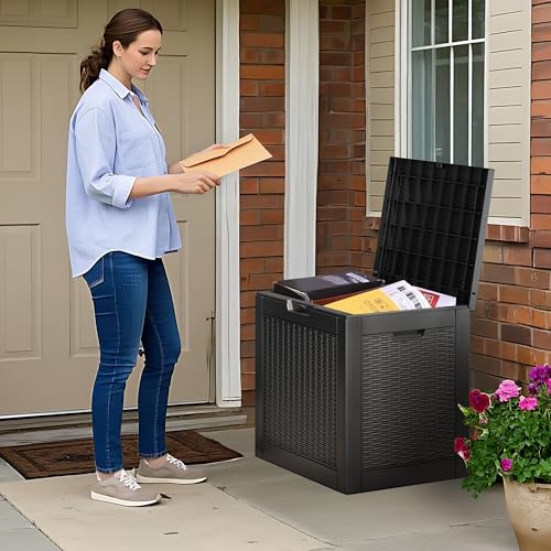 WTFGO Outdoor Storage Box Waterproof 35 Gallon Deck Box for Patio Storage - image 7