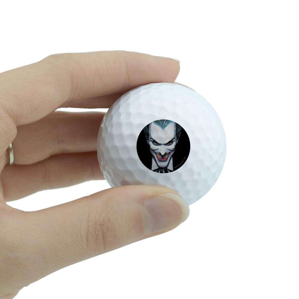 GRAPHICS & MORE Batman Alex Ross Joker Head Novelty Golf Balls 3 Pack