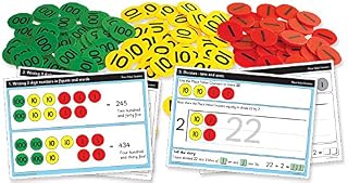 Inspirational Classrooms 3125202 "Place Value HTU Counters and Work Card Educational Toy (Pack of 300)