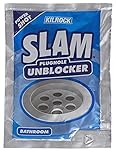 Kilrock SLAM - Sink and Plughole Bathroom Drain Unblocker - Multi-Pack x12 - Dissolves Grease, Fat & Food - For Smelly Drains