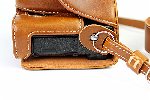 Zakao X-E2 Kameratasche, PU-Leder, mit Öffnung unten, schützende Leder-Kameratasche für Fujifilm Fuji X-E2 X-E2S XE2… – Bild 5