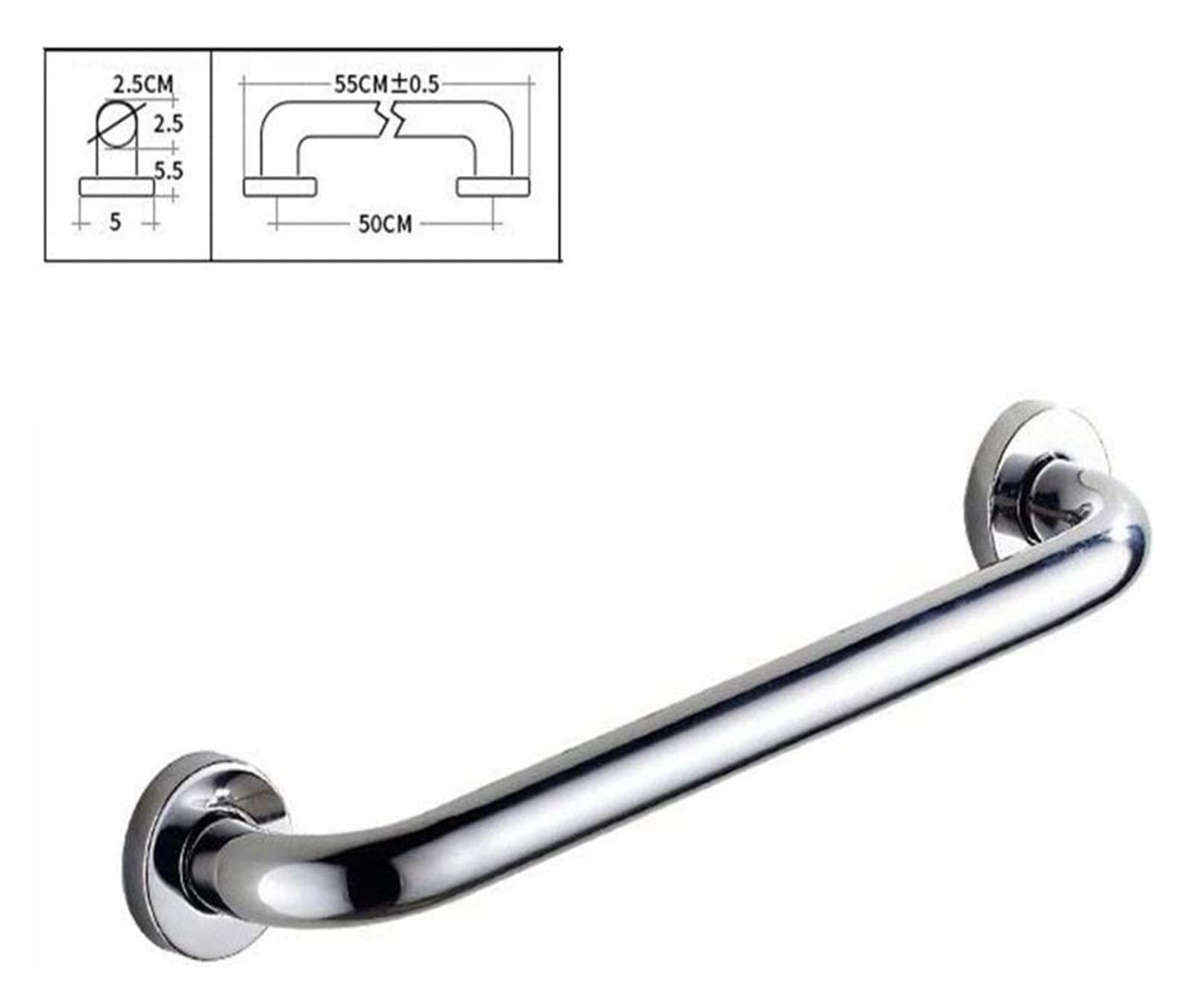 Baño para Agarraderas Pasamanos de seguridad, pasamanos de acero inoxidable cromado, asideros de barra, pasamanos for el cuidado del hogar