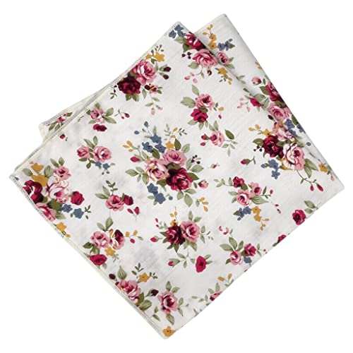 Image of Kebocis Men's Floral Pocket Square Handkerchief for Men