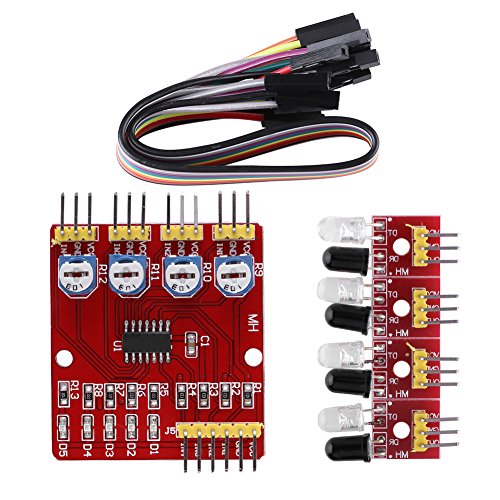 Module de capteur infrarouge à 4 canaux DC 3,3V-5V TTL pour voiture intelligente et robotique DIY
