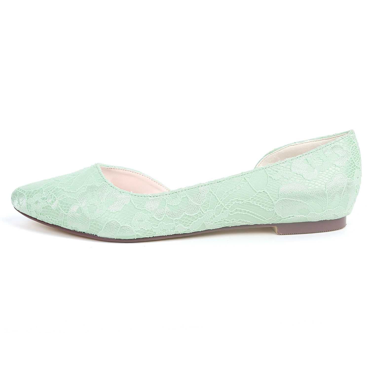 TarfiC Frauen-Flache Schuhe, Runder Absatz aus Strickmaterial, Ballett-Flats, Waschbare, Weiche Schuhe für Business Casual Arbeit und Hochzeiten