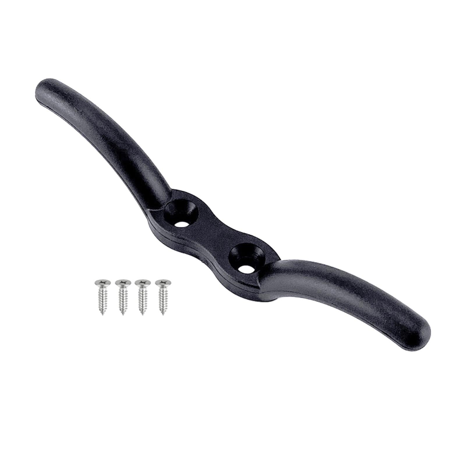 Meadawgs®Marine Grade Nylon Flagpole Rope Cleat w/Hardware Mount Screw 152mm|Sporting Goods | Water Sports | Kayaking, Canoeing & Rafting |1 Piece Nylon Black Rope Cleat-image-39
