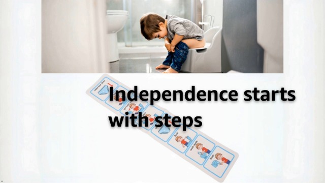 Sionhiuo – Aide Visuelle Apprentissage De La Propreté – Tableau étape Par étape – 10x51 Cm – Adhésif – Imperméable – Pour Enfants Et éducation Spéciale