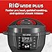 Instant Pot RIO Wide Plus, 9-in-1 Electric Pressure Cooker, 35% Larger Cooking Surface, WhisperQuiet Steam Release, Multi-Cooker, Slow Cook, Rice Maker, Steamer, Sauté, Cake, & Warmer, 7.5 Quarts