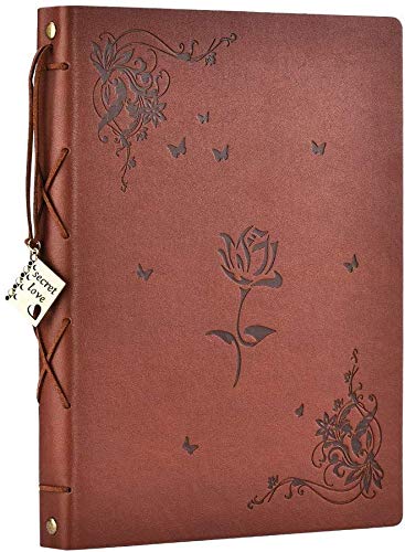Zeeyuan QW-123 Scrapbook Album Leather Photo Album Memories Diy Scrap Book 10.8 Inchx8.6 Inch Large Family Photo Book Refillable 60 Pages thumb #7