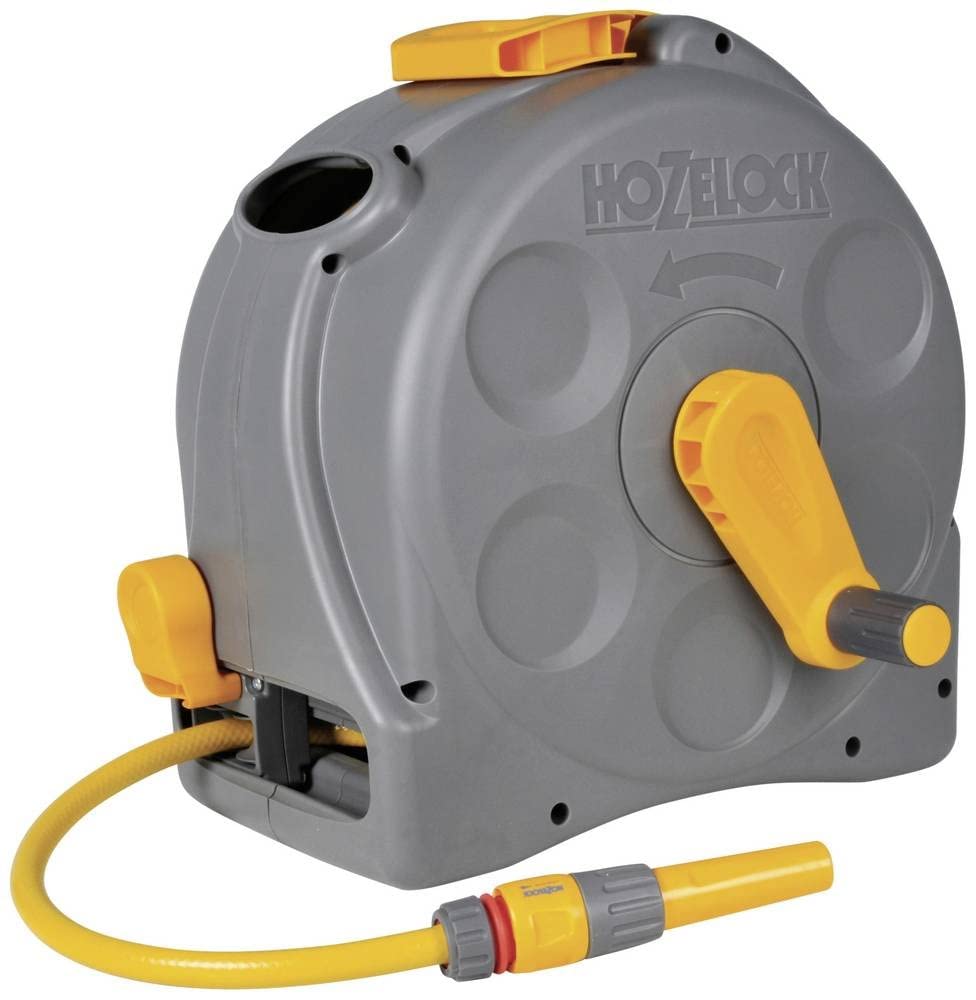 Hozelock 2415 25M 2-In-1 Compact Hose Reel + 25M Of Starter Hose HOZ2415
