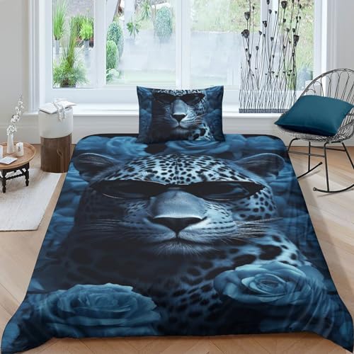 Ensemble de couette cool leopard SCOOVY effet 3D relief saisissant - 2