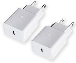 USB C Ladegerät Stecker (2 Stücke), 15W Schnellladegerät Typ C Handy Netzteil, Ladeadapter für Samsung Galaxy S8,S8+,S9,S9 Plus,S10,S10 Plus,S10e,A50,A51,A34,A20,A20e,Z Flip 3,Z Fold 2 5G