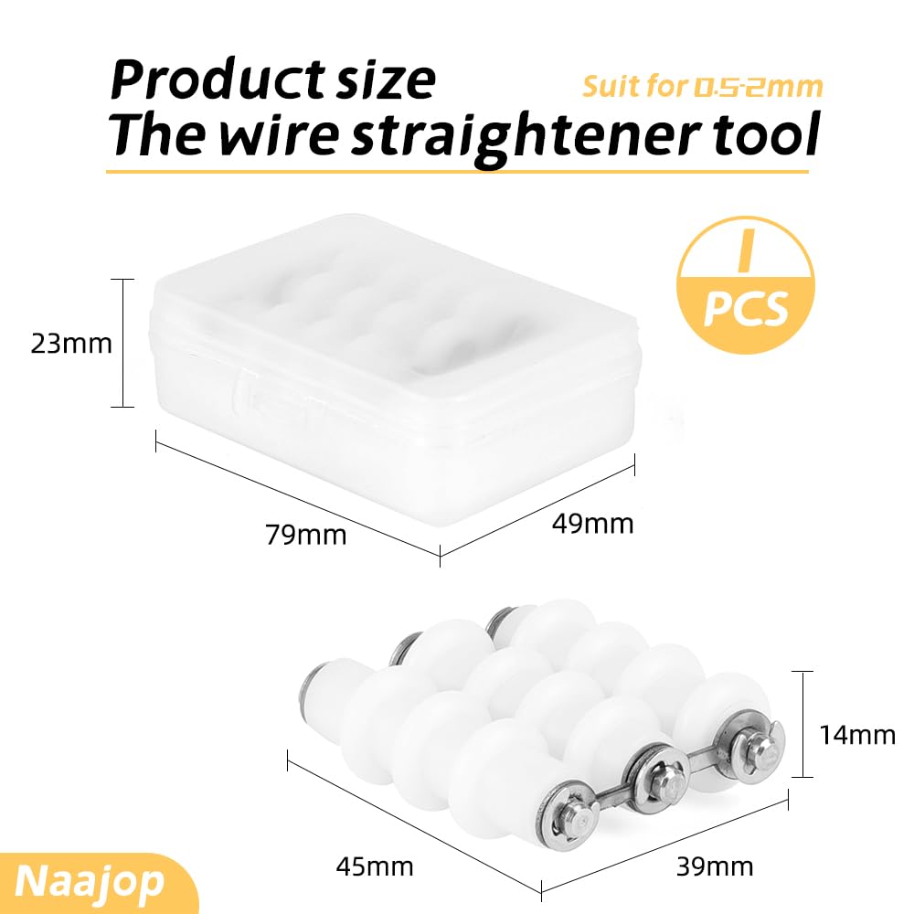 QIPANG Beadalon 228S-420 Artistic Nylon Wire Straightener Tool With 3 Rollers Copper Wire Straightener Wire Straigtening Tool
