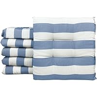 Set Cuscini Cucina Geometrici Il Gruppone - 6 Pezzi 40x40 Cm, Cotone, Made In Italy, Con Lacci