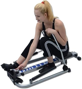 Foldable Rowing Machines Foldable Sit Up Bench Fitness Water Resistance Hydraulic Rowing Machine Aerobic Abdominal Muscle Training Shaping Indoor Household Small Rowing