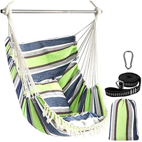 Chihee Columpio Colgante Silla Hamaca con Barra Extensible y Cojines Cover