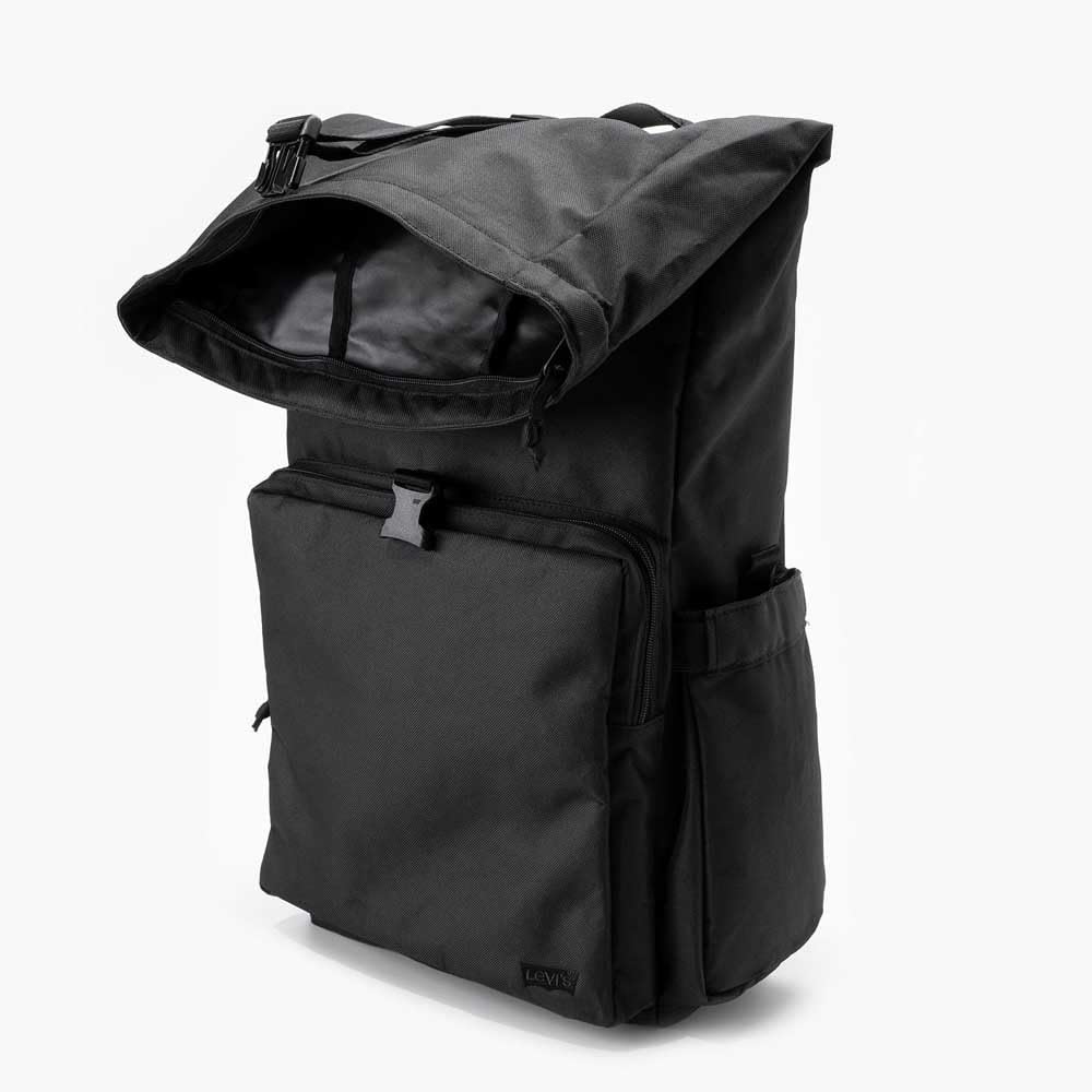 Levi's L - Pakiet Roll-Top, Plecaki dla mężczyzn, Regular Black, Jeden rozmiar, Regular Black, Taille unique
