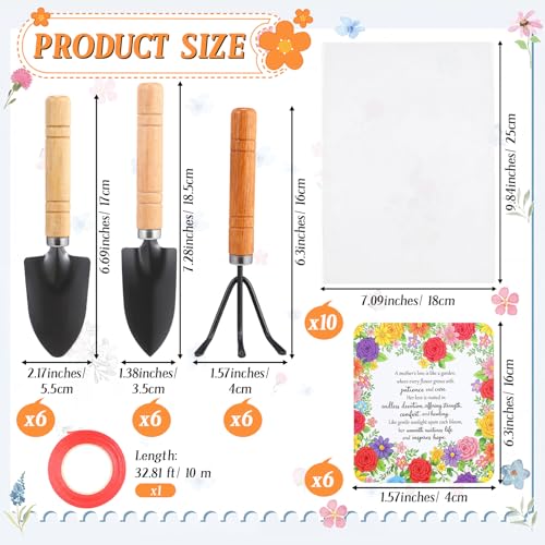 Set de jardinería Cuffbow 6 piezas para mamá miniatura 3