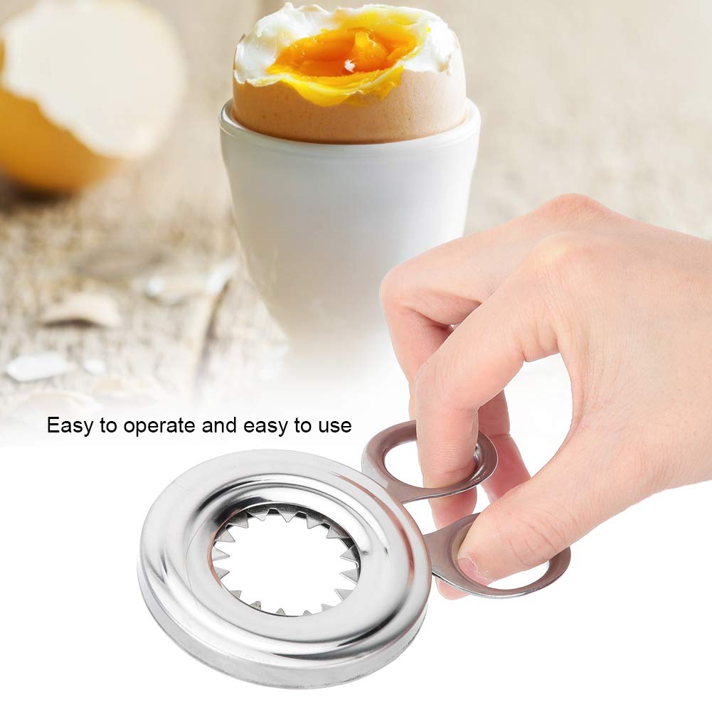 Egg Cracker Topper, Egg Topper Cutter Egg Scissors Boiled Egg Cutter Cracker Stainless Steel Egg Cutter for Remove The Top of Soft Boiled Eggs Cutter Cracker
