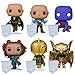 Blue Salamander Emporium Protector with Pop Bundle â€“ Includes Black Adam (Flying), BA (Lightning), Atom Smasher, Cyclone, Dr. Fate, Hawkman Pops with Plastic Cases