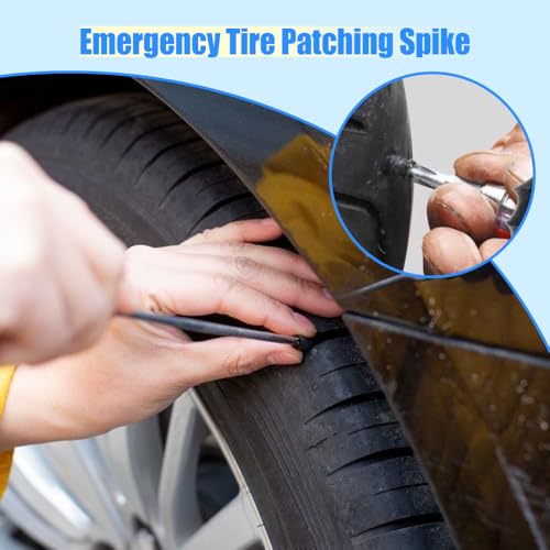 Image of Tire Repair Nails Kit with 2 Sizes, 2026 Upgraded Tire Plugs Kit, Screw in Tire Repair Plugs with Box and Screwdriver, Fast Repair,Phillips Head Tire Plugs for Car Motorcycle Truck (40pcs)