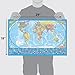 Equal Earth Blue World Map (Light Blue)