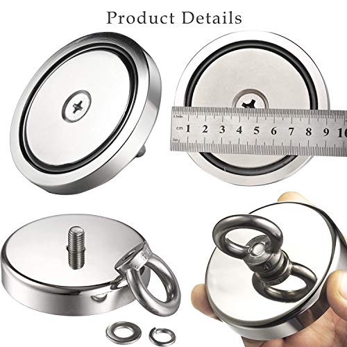 Magnete da pesca con corda da 20 m e un paio di