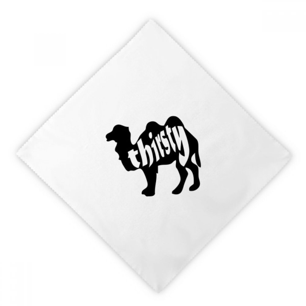 Serviettes de table nature pour un déjeuner chaleureux avec motif chameau lavable en tissu