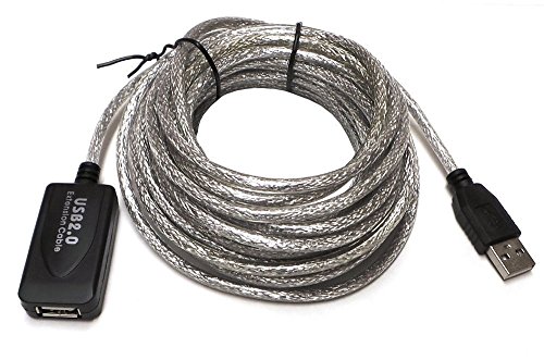 CableVantage 25 FT USB Extension Cord Active USB 2.0 Extender/Repeater/Extension Cable High-Speed 480Mbps USB 2.0 Type A Male to A Female Extension Cable w/Active Repeater (25 FT)
