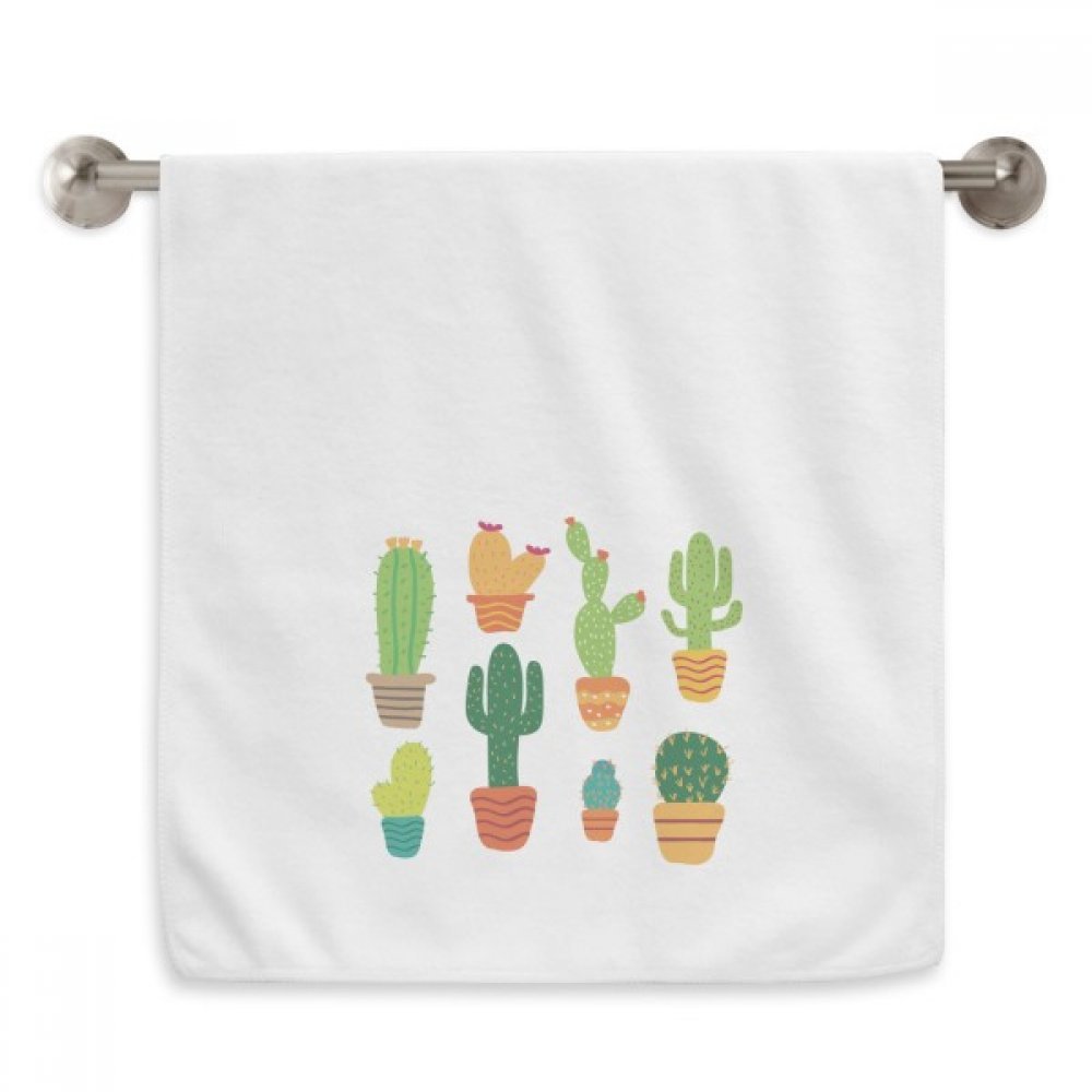 Serviettes débarbouillettes cactus pour une ambiance spa nature dans votre salle de bain