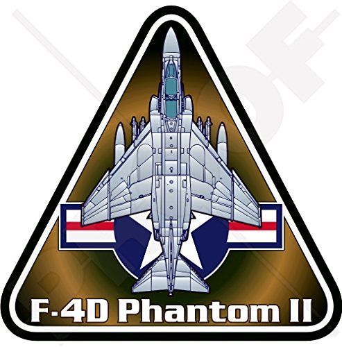 F-4 PHANTOM II USAF McDonnell Douglas F-4D United States AirForce USA 3,7" (95mm) Vinyl Sticker, Decal