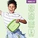 Bentgo Kids Bento-Style 5-Compartment Leak-Proof Lunch Box - Ideal Portion Sizes for Ages 3 to 7 - Durable, Drop-Proof, Dishwasher Safe, PFAS & BPA-Free & Made with Food-Safe Materials (Green)