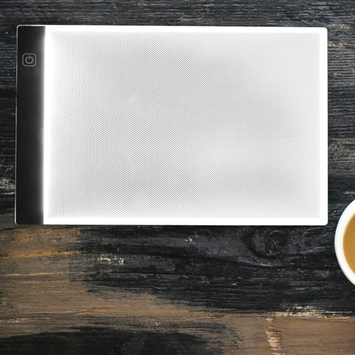 Mesa de luz A4 para calcar bocetos sin fatiga ocular con cable USB seguro 6