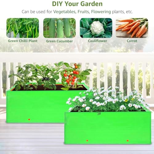Image of Outdoor Indoor Grow Bags, Premium HDPE 230 GSM for Terrace Gardening, UV Stabilized Plant Bags for Vegetables and Flowers, 7-8 Years Life(Pack of 2, 24X18X9)