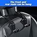 Flymic Adjustable Car Seat Headrest Hook, Universal Storage Headrest Hanger, Holder Hooks, Organizer for Vehicle, Strong and Durable Backseat Hanger Interior Accessories for Handbag Purse Coat 4 Pack