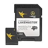 Humminbird LakeMaster Mid-South States Edition Digital GPS Lake Maps, Micro SD Card, Version 5, Black