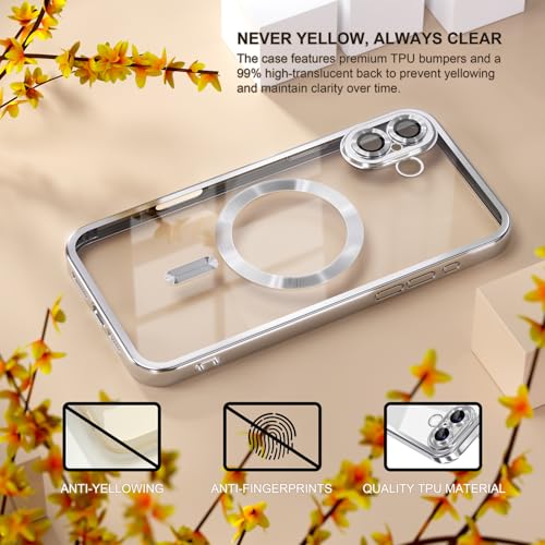 Image of Misea Magnetic for iPhone 17 Case Compatible with MagSafe Silver