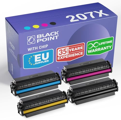 Cartouches HP 207X W2210X toner noir et couleur avec puce pack de 4