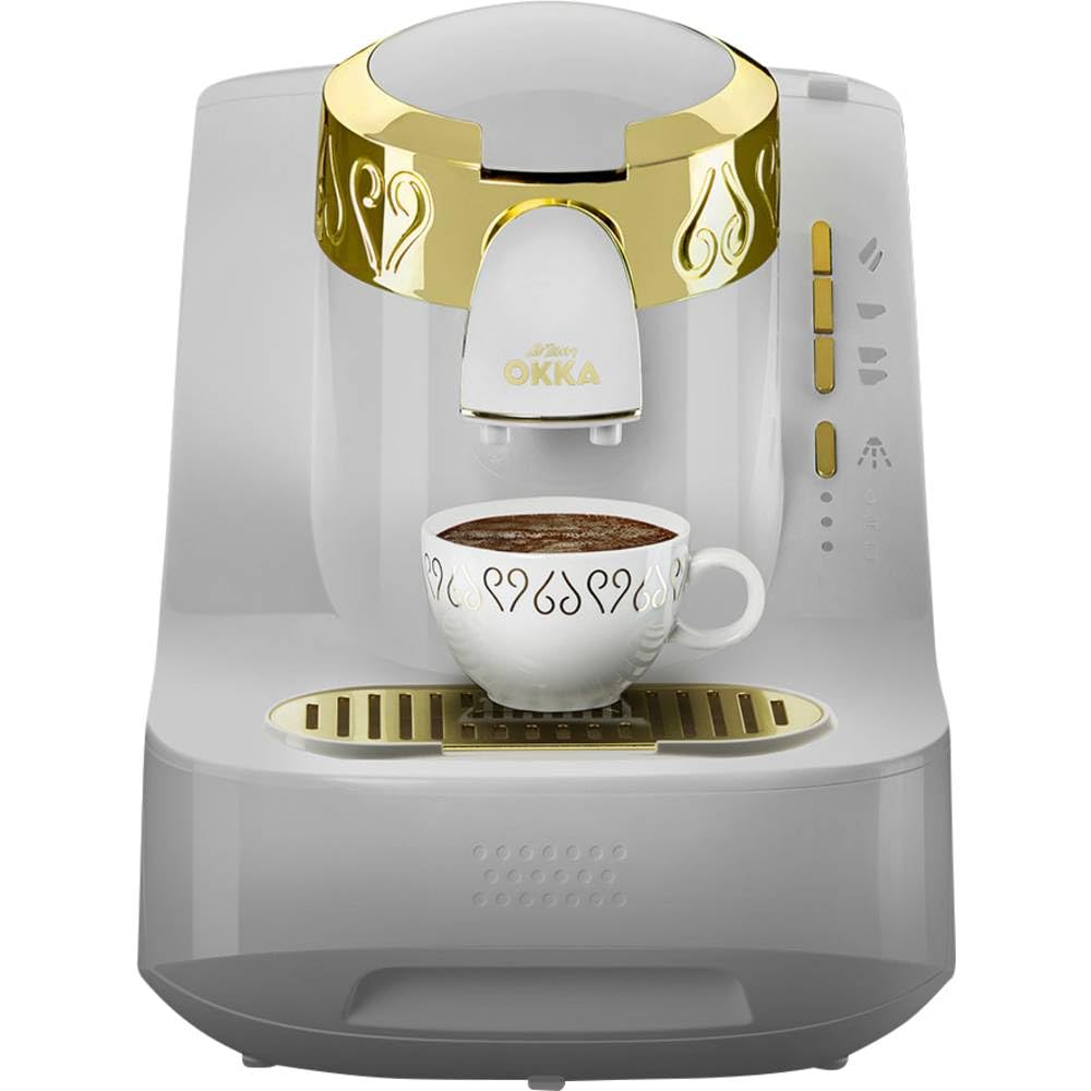 Arzum Okka Türkische Kaffeemaschine Mit Direct-To-Cup Servierfunktion, Auto-Siedepunkterkennung, Selbstreinigung Und Doppel-Brühoption Für 2 Tassen