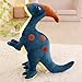 YMQKX 55-95cm niedliche Dinosaurier Plüschtiere für Kinder Kuscheltier Parasaurolophus Cartoon niedliche n für Kinder Geburtstagsgeschenk 95cm blau