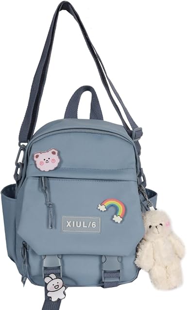 Cute Mini Backpacks with Accessories 