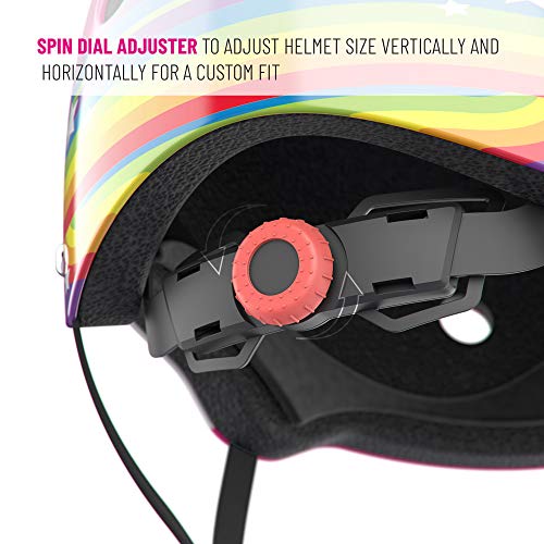 Noggn Bike Helmet For Kids, Girls And Boys | Rainbow Unicorn | Small For Child 5-14 | Bicycle, Scooter, Skateboard Helmet (Pink, Small) #TOP3