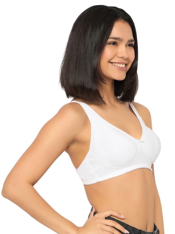 Image of Clovia Women's Cotton Solid Non-Padded Full Cup Wire Free T-Shirt Bra