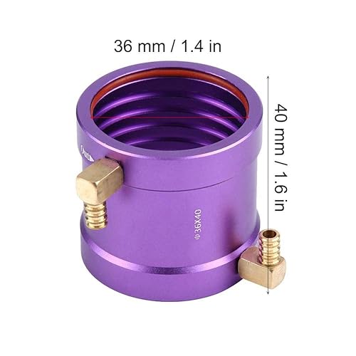 Miniatura 2 de Chaqueta de refrigeración por agua RC, kit de chaqueta refrigerada por agua de motor RC de metal para 3650/3660 RC barco barco motor control remoto