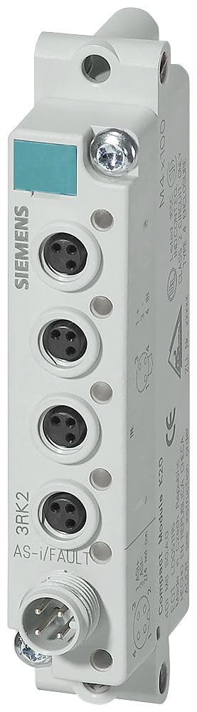 Módulo AS-i K20 digital Siemens Sirius IP67 24V CC para sensores en automatización industrial